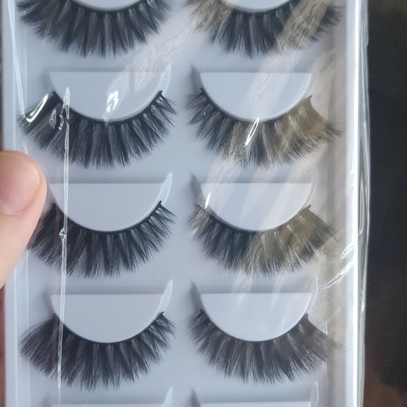 5 pairs fluffy natural thick false eyelashes - Picture 2 of 3